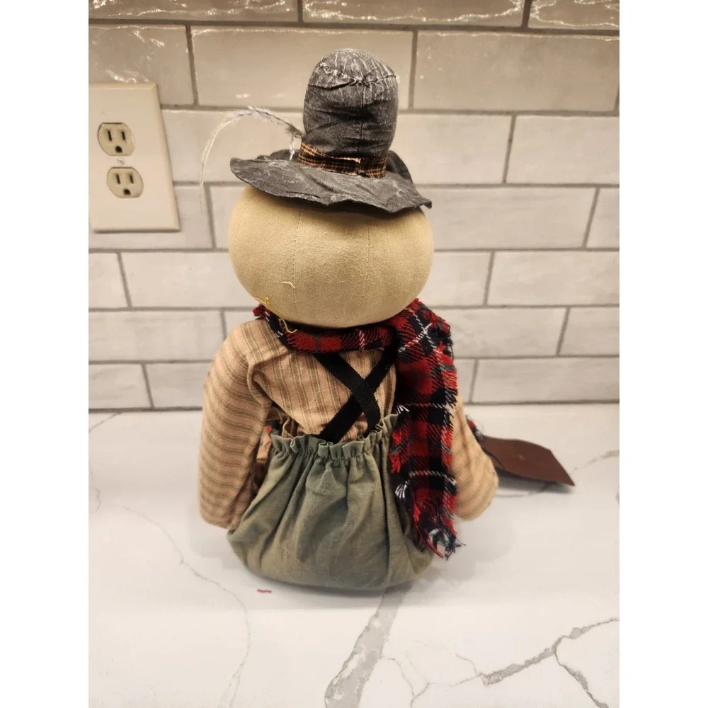 Vtg. Christmas‎ Gathered Traditions By Joe Spencer Scoop Along Snowman Doll 22